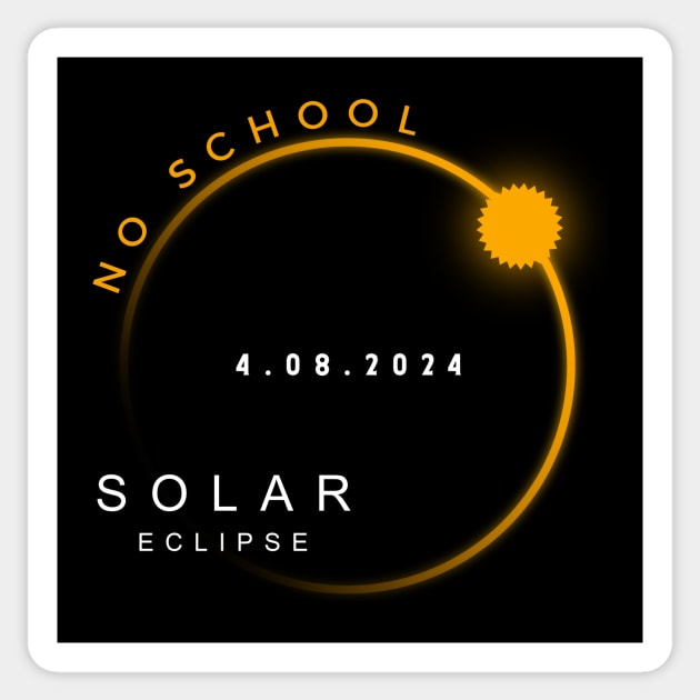 America Totality - is no school Sticker by N-DSTORE